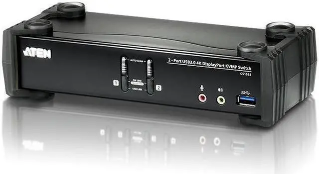 Alt view image 11 of 14 - ATEN CS1922 2-Port USB 3.0 4K DisplayPort KVMP Switch
