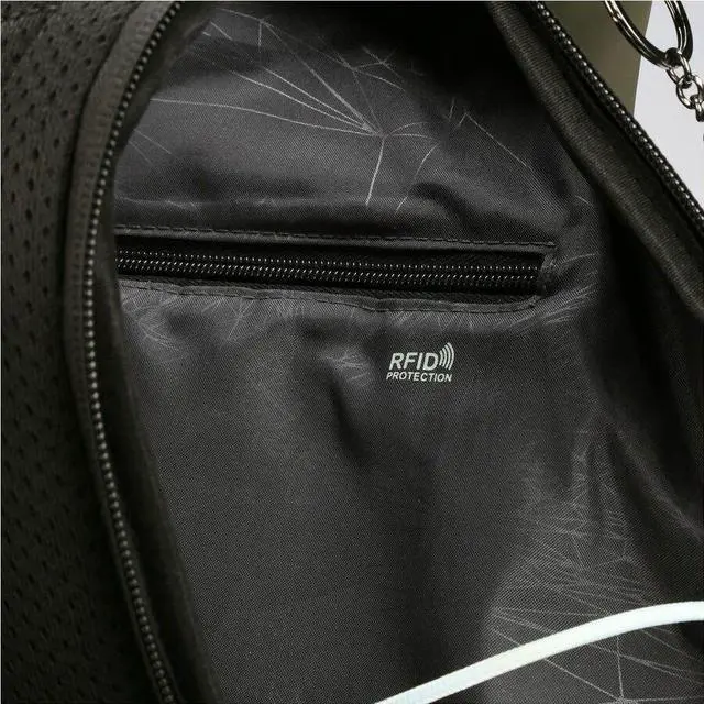 Alt view image 7 of 8 - Swissdigital LAMONE Dark Green Rolltop Backpack - USB Charging Port - RFID Protection Pocket - Eco-Friendly & Water Resistant Fabric - Fits 16" Laptop  SD1681-23