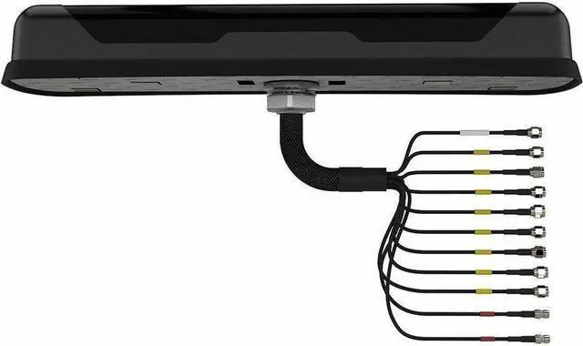Alt view image 3 of 4 - Panorama Antennas L[X]M[X]M8[X]-6-60 | Megalodon 8x 4G/5G Low Profile Antenna - 617 MHz to 960 MHz, 1427 MHz to 6000 MHz - 30 dB - Cellular Network, GPS, Kiosk, Wireless Data Network, Modem - Black -