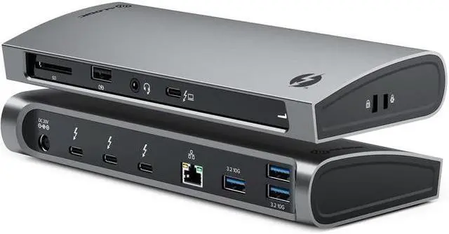 Alt view image 3 of 14 - ALOGIC Thunderbolt 4 Blaze Multiport Docking Station TB4D3TB