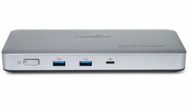 Alt view image 7 of 13 - Rocstor Premium RD14 USB4 40G Portable Dock - for Notebook/Desktop PC/Tablet/Monitor - Charging Capability - 134 W - USB4 - 2 Displays Supported - 8K @ 30Hz, 4K @ 60Hz, 4K @ 144Hz, 4K @30Hz - 7680 x 4