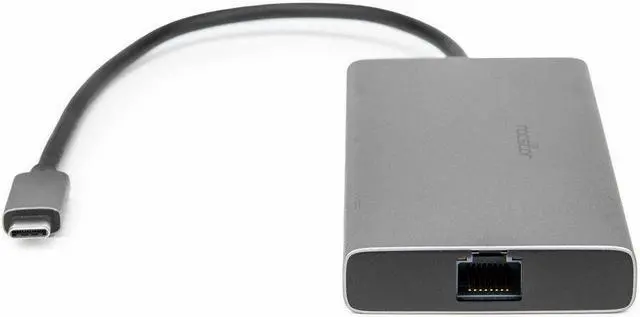 Alt view image 5 of 9 - Rocstor Premium USB-C Dual Display Portable Dock Multiport Adapter - for Notebook/Desktop PC/Tablet/Monitor - Charging Capability - USB Type C - 2 Displays Supported - 8K @ 30Hz, 4K @ 60Hz, 4K @30Hz -