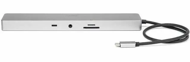 Alt view image 4 of 9 - Rocstor Premium USB-C 11-in-1 Dual Display Portable Dock - for Notebook/Desktop PC/Tablet/Monitor - Charging Capability - Memory Card Reader - SD, TransFlash - USB Type C - 2 Displays Supported - 8K @