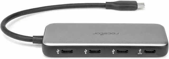 Alt view image 4 of 9 - PREMIUM USB-C HUB WITH 100W PD - USB-C TO QUAD USB-C 3.1 5GBPS PORTS - 3X USB-C