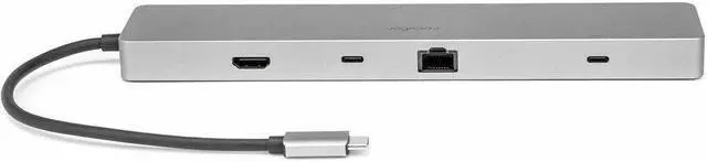 Alt view image 4 of 8 - Rocstor Type-C 10-in-1 Dual Displays Portable Dock with Type-C Video - for Desktop PC/Notebook/Tablet/Smartphone/Monitor/Memory Card Reader - Charging Capability - Memory Card Reader - SD, TransFlash