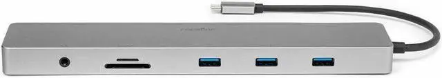 Alt view image 7 of 8 - Rocstor Type-C 10-in-1 Dual Displays Portable Dock with Type-C Video - for Desktop PC/Notebook/Tablet/Smartphone/Monitor/Memory Card Reader - Charging Capability - Memory Card Reader - SD, TransFlash