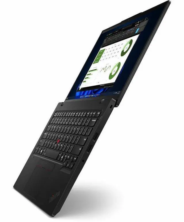 Alt view image 2 of 8 - Lenovo ThinkPad L14 Gen 5 21L1001SUS 14" Notebook - WUXGA - Intel Core Ultra 5 135U - vPro Technology - 16 GB - 256 GB SSD - English Keyboard - Black - Intel Chip - 1920 x 1200 - Windows 11 Pro -