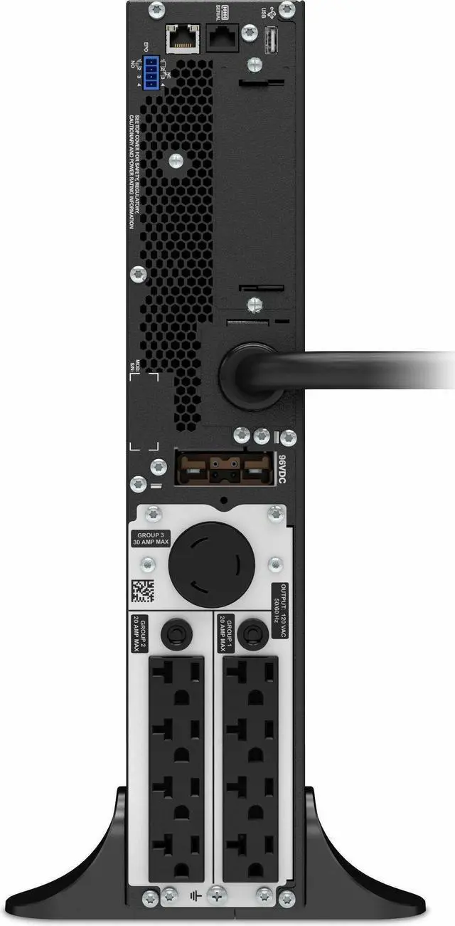 Alt view image 3 of 3 - [TAA] APC Smart-UPS On-Line, 3kVA, Rack/Tower, 120V, 8x 5-20R+1x L5-30R NEMA outlets, SmartSlot, Extended runtime, W/O rail kit, TAA - Tower - 3 Hour Recharge - 3.30 Minute Stand-by - 120 V Input - 12