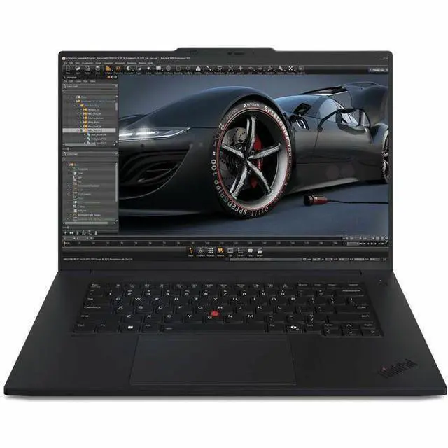 Main image of Lenovo ThinkPad P1 Gen 7 21KV001LUS 16" Notebook - WUXGA - Intel Core Ultra 7 165H - vPro Technology - Intel Evo Platform - 32 GB - 1 TB SSD - English Keyboard - Black - Intel Chip - 1920 x 1200