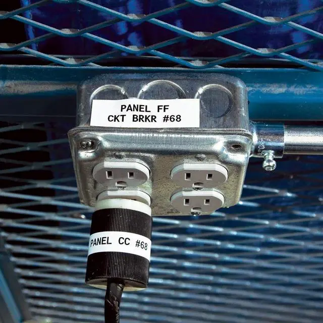 Alt view image 3 of 7 - Brady Label Cartridge,Black/White,1/2 In. W  M21-500-595-WT