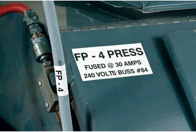 Alt view image 6 of 7 - Brady Label Cartridge,Black/White,1/2 In. W  M21-500-595-WT