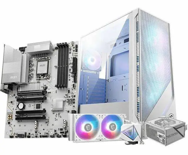 Alt view image 3 of 9 - MSI PRO Z890-S WIFI WHITE INTEL Z890 LGA 1851 4x DDR5  4x PCI-E x16 slot  3x M.2, Wi-Fi 7 SATA 6G 2.5Gbps LAN ATX Motherboard