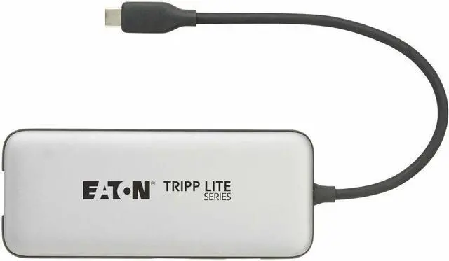 Alt view image 2 of 7 - Eaton Tripp Lite Series USB-C Multiport Adapter - 4K 60 Hz HDMI, USB 3.2 Gen 2 Hub Ports, GbE, 100W PD Charging, HDR, HDCP 2.2 - Charging Capability - USB Type C - 1 Displays Supported - 4K @ 60Hz, 4K