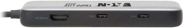 Alt view image 7 of 7 - Eaton Tripp Lite Series USB-C Multiport Adapter - 4K 60 Hz HDMI, USB 3.2 Gen 2 Hub Ports, GbE, 100W PD Charging, HDR, HDCP 2.2 - Charging Capability - USB Type C - 1 Displays Supported - 4K @ 60Hz, 4K