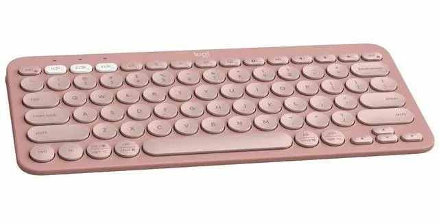Alt view image 2 of 7 - Logitech Pebble Keys 2 K380S Bluetooth Keyboard, Tonal Rose 920-011777