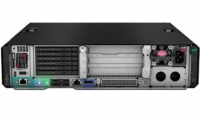 Alt view image 3 of 5 - HPE ProLiant DL145 Gen11 server with one AMD EPYC™ 8124P Processor, 64 GB (2x32 GB) Dual Rank Memory, one HPE MR216i-p Gen11 x16 Lanes andout Cache PCI SPDM Plug-in Storage Controller  - P79810-005