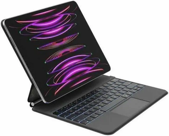 Alt view image 2 of 14 - Belkin Connect Keyboard/Cover Case (Folio) for 12.9" to 13" Apple iPad Air 13 (2024), iPad Pro (3rd Generation), iPad Pro (4th Generation), iPad Pro (5th Generation), iPad Pro (6th Generatio