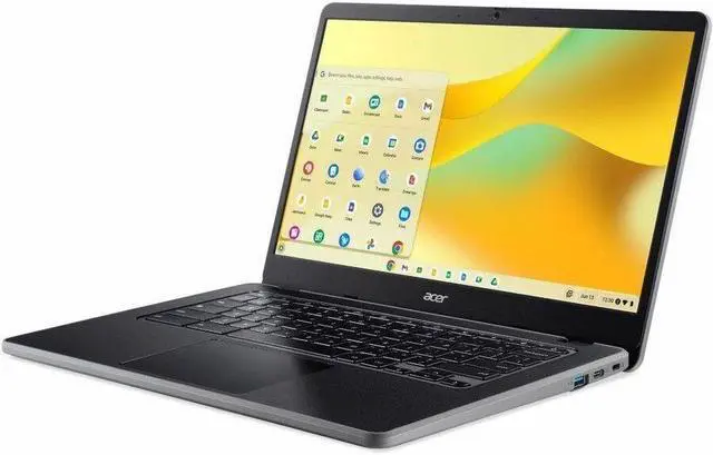 Alt view image 7 of 8 - Acer Chromebook 314 C936 C936-C84C 14" Chromebook - Full HD - Intel N100 - 4 GB - 64 GB Flash Memory - English (US) Keyboard - Black - Intel Chip - 1920 x 1080 - ChromeOS - Intel UHD Graphics - C