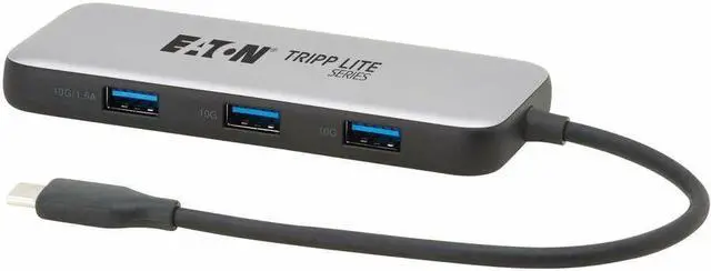 Alt view image 5 of 8 - Eaton Tripp Lite Series USB-C Multiport Adapter - 4K 60 Hz HDMI, USB 3.2 Gen 2 Hub Ports, 100W PD Charging, HDR, HDCP 2.2 - Charging Capability - USB Type C - 1 Displays Supported - 4K @ 60Hz, 4K, Ful