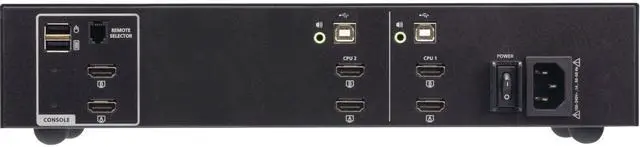 Alt view image 4 of 4 - ATEN 4-Port USB DisplayPort Dual Display Secure KVM Switch CS1144DP4
