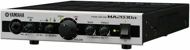 Alt view image 12 of 15 - Yamaha Mixer AMP With 3 Stereo Inputs and 2 Microphone Inputs MA2030A