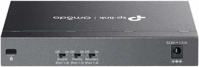Alt view image 3 of 7 - TP-Link Omada 6-Port 10/100Mbps Unmanaged Desktop Switch with 4-Port PoE+