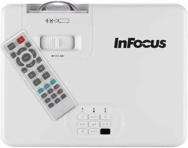 Alt view image 3 of 6 - InFocus Nemesis II IN1028ST Short Throw DLP Projector - 16:9 - 1920 x 1080 - Front - 2160p - 30000 Hour Normal Mode - Full HD - 400,000:1 - 4000 lm - HDMI - USB - Network (RJ-45) - Presentation, Class