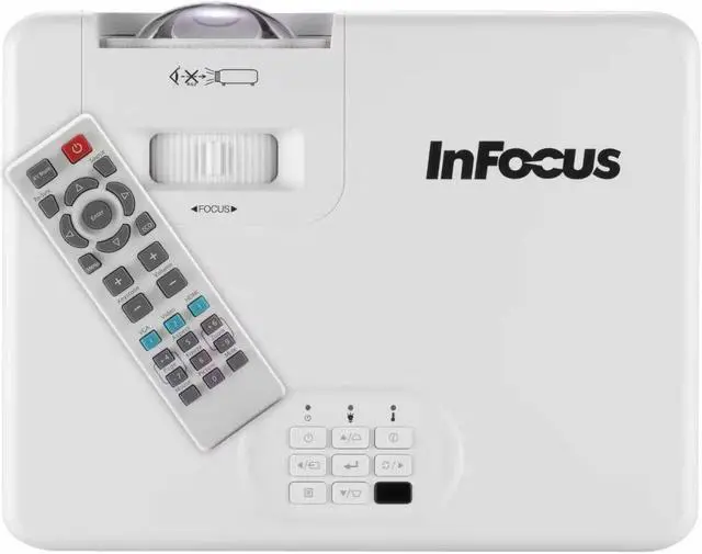 Alt view image 2 of 6 - InFocus Nemesis II IN1026ST Short Throw DLP Projector - 16:10 - 1280 x 800 - Front - 1080p - 30000 Hour Normal Mode - WXGA - 400,000:1 - 4000 lm - HDMI - USB - Wireless LAN - Network (RJ-45) - Present