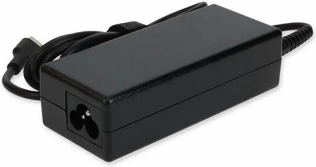 Main image of AddOn HP 1P3K6UT#ABA Compatible 65W 20V at 3.25A USB-C Laptop Power Adapter and Cable - 65 W - 20 V DC Output - 3.25 A - Black - 1