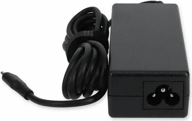 Alt view image 3 of 8 - AddOn HP 1P3K6UT#ABA Compatible 65W 20V at 3.25A USB-C Laptop Power Adapter and Cable - 65 W - 20 V DC Output - 3.25 A - Black - 1