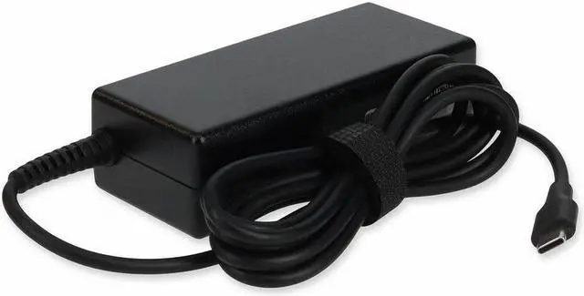 Alt view image 5 of 8 - AddOn HP 1P3K6UT#ABA Compatible 65W 20V at 3.25A USB-C Laptop Power Adapter and Cable - 65 W - 20 V DC Output - 3.25 A - Black - 1