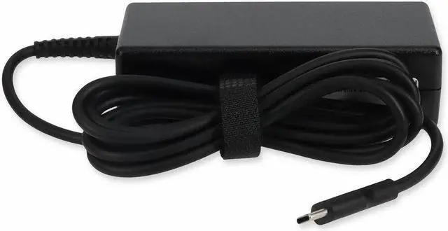 Alt view image 7 of 8 - AddOn HP 1P3K6UT#ABA Compatible 65W 20V at 3.25A USB-C Laptop Power Adapter and Cable - 65 W - 20 V DC Output - 3.25 A - Black - 1