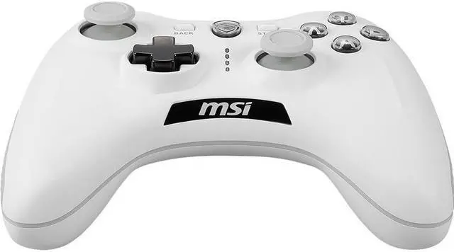 Alt view image 4 of 16 - msi force gc30v2 white wireless gaming controller, dual vibration motors, dual connection modes, interchangable d-pads, compatible with pc & android