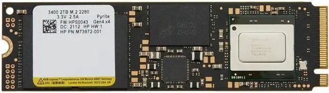 Main image of HP 2 TB Solid State Drive - M.2 2280 Internal - PCI Express NVMe (PCI Express NVMe 4.0 x4) - Mobile Workstation, Notebook, Computer Device Supported - 3 Year Warranty