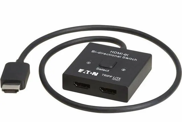 Alt view image 3 of 7 - Eaton Tripp Lite Series 2x1 Bi-Directional HDMI Switch - 4K 60 Hz, HDR, HDCP Passthrough
