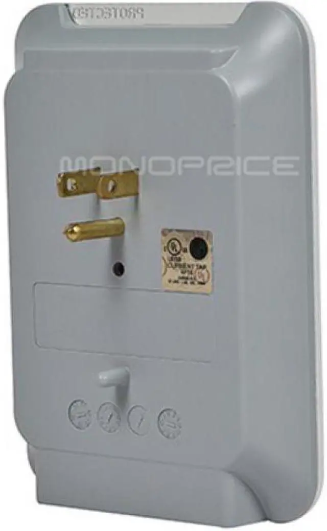 Alt view image 12 of 14 - Monoprice Power & Surge - 6 Outlet Surge Protector Slim Wall Tap - White | UL Rated, 540 Joules With Protected Light Indicator