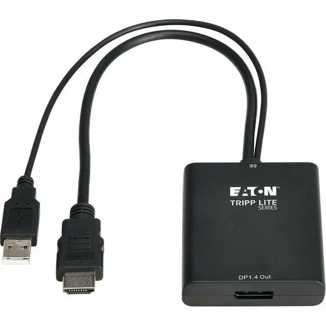 Alt view image 7 of 7 - Eaton Tripp Lite Series 8K HDMI to DisplayPort Active Converter (M/F) with USB Power, 1 ft. (0.3 m)