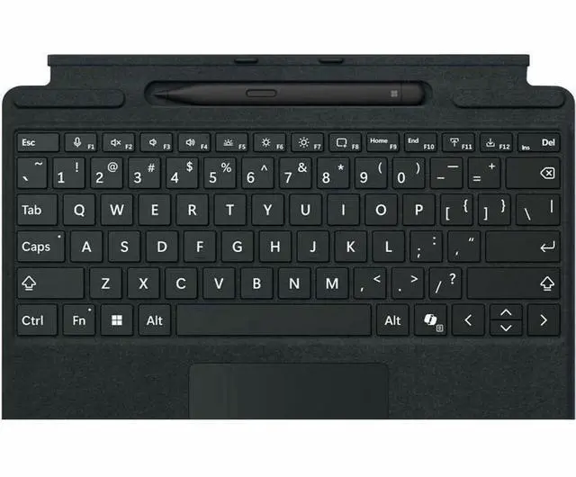 Alt view image 4 of 5 - Microsoft Surface Pro Keyboard with Pen Storage - Black Large - Notebook - TouchPad - Mechanical Keyswitch - Black