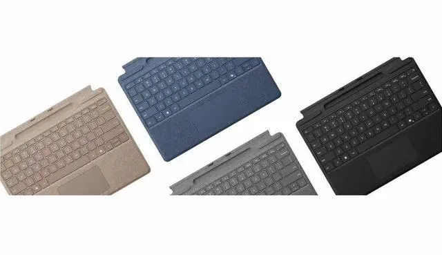 Alt view image 5 of 5 - Microsoft Surface Pro Keyboard with Pen Storage - Black Large - Notebook - TouchPad - Mechanical Keyswitch - Black