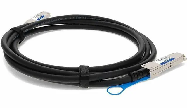 Alt view image 6 of 12 - Add-on QSFP-100G-CU5M-AO 5 m TAA Compliant 100Gbase-CU QSFP28 Direct Attach Cable