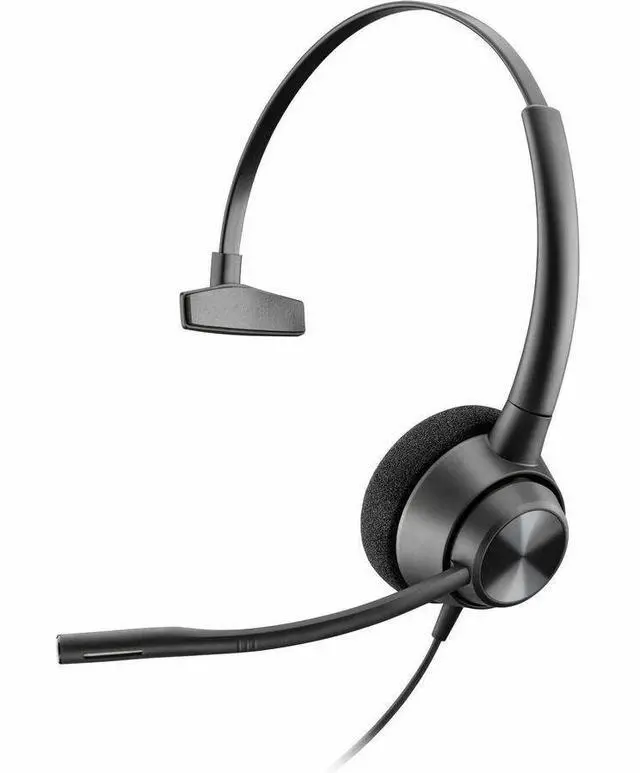 Alt view image 2 of 3 - Poly EncorePro 320 Stereo USB-C Headset TAA - Microsoft Teams Certification - Mono - USB Type C - Wired - 32 Ohm - 50 Hz to 8 kHz - On-ear - Monaural - Ear-cup - Noise Cancelling, Uni-directional Micr