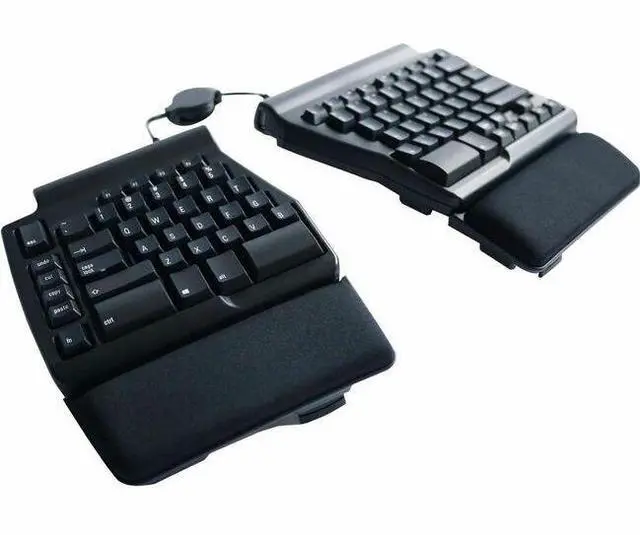 Alt view image 2 of 6 - Matias Programmable Ergo Pro USB-A Wired Mechanical Keyboard FK403QPC-P