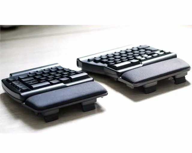 Alt view image 5 of 6 - Matias Programmable Ergo Pro USB-A Wired Mechanical Keyboard FK403QPC-P