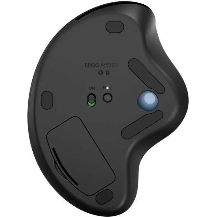 Alt view image 7 of 7 - Logitech ERGO M575s Black + Blue Ball Wireless TrackBall Wireless Trackball (Black+Blue Ball)