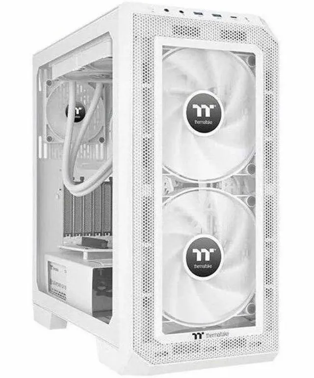 Alt view image 3 of 6 - Thermaltake CT200 PWM Fan Single Pack, PWM Controlled 500~900 rpm, Airflow 131.6 CFM, Hydraulic Bearing, Case Fan, 200mm x 200mm x 30mm, White, CL-F178-PL20WT-A