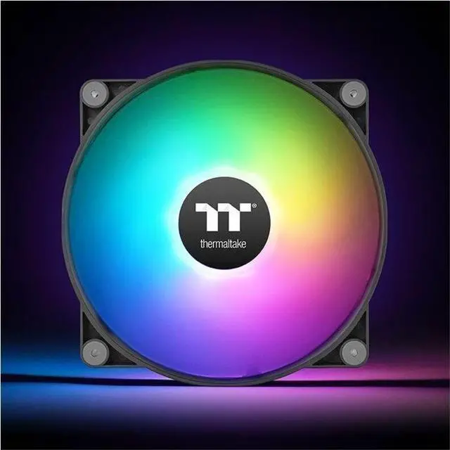 Alt view image 6 of 6 - Thermaltake CT200 ARGB PWM Fan Single Pack, PWM Controlled 500~900 rpm, 5V Motherboard Sync, 16.8 Million Colors 9 Addressable LEDs, Airflow 131.6 CFM, Hydraulic Bearing, Case Fan, 200mm x 200mm x 30mm, Black, CL-F179-PL20SW-A