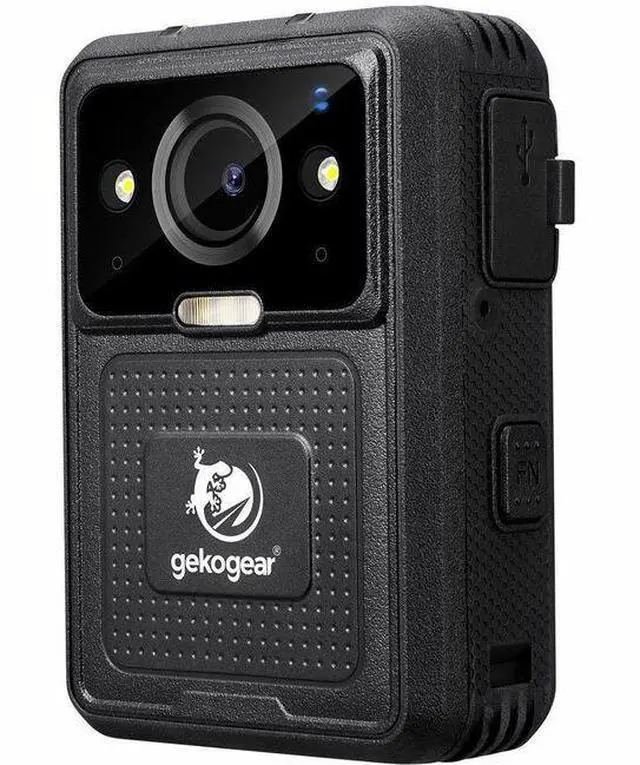 Main image of GekoGear AEGIS 400 Digital Camcorder - 2" LCD Screen - 4K - Black - 32 Megapixel Image - H.264, H.265, MP4 - 128 GB Flash Memory - Bluetooth, IR LED, Microphone - USB - GPS - Wireless LAN - Weara
