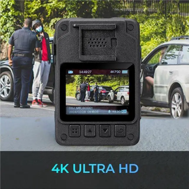 Alt view image 7 of 9 - GekoGear AEGIS 400 Digital Camcorder - 2" LCD Screen - 4K - Black - 32 Megapixel Image - H.264, H.265, MP4 - 128 GB Flash Memory - Bluetooth, IR LED, Microphone - USB - GPS - Wireless LAN - Weara