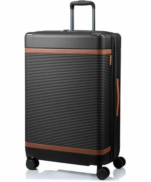 Alt view image 7 of 14 - CHAMPS Vintage III Collection 3-piece Hardside Luggage set Black S1033BLACK