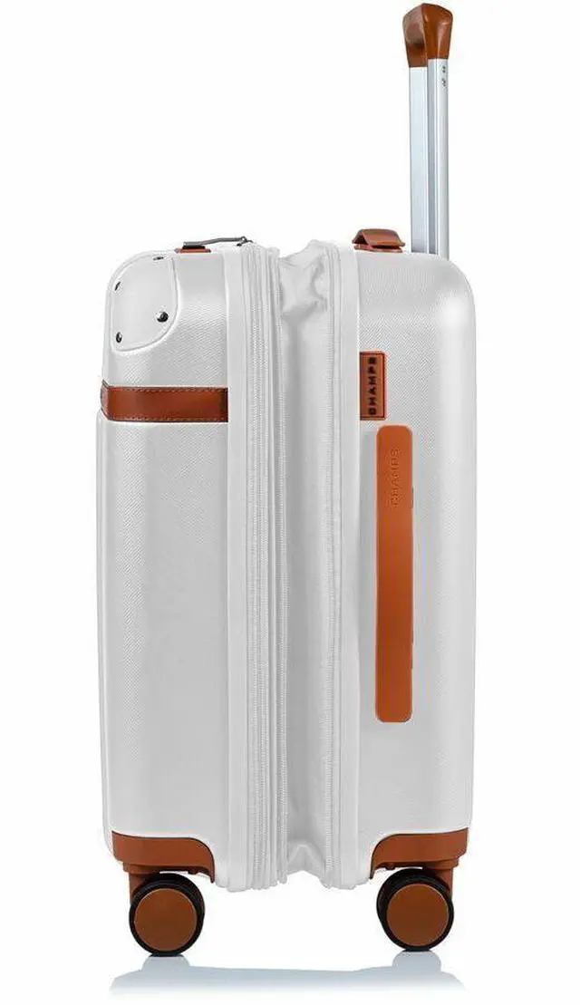 Alt view image 3 of 9 - CHAMPS Vintage Collection Hardside Carry-on Ivory S1016CIVORY